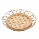 Porta Copos 11cm x 1,5cmTramelli  Natural Rattan 